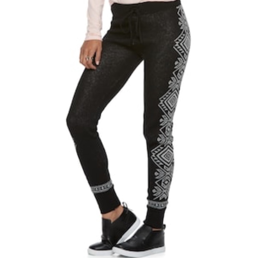 Juniors so drawstring sweater leggings‎